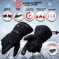 Milwaukee Leather MG17501SET Men’s Heated Black Leather/Textile Winter Gloves /Harness Wire and i-Touch