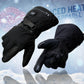 Milwaukee Leather MG17501SET Men’s Heated Black Leather/Textile Winter Gloves /Harness Wire and i-Touch