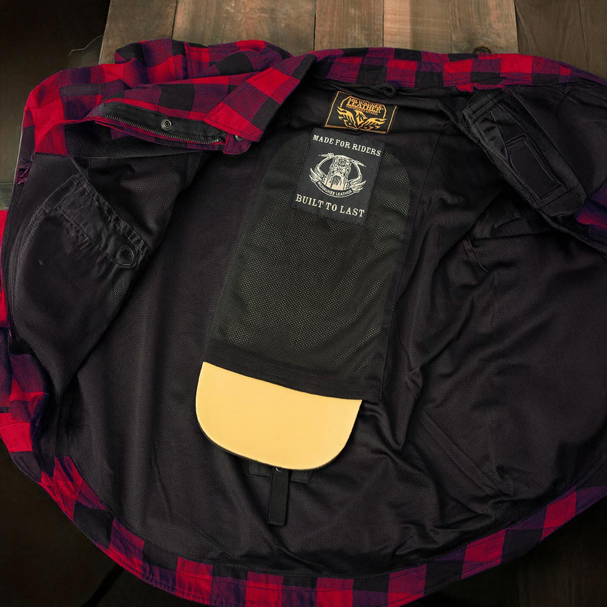 Milwaukee Leather | 1pc Back Protection for Motorcycle Jacket - Spine Protector - Armor Inserts for Motorcycle Shirts- MP7904