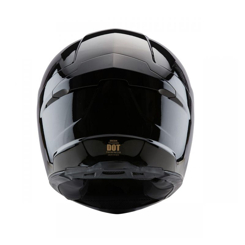 ZOX ST-11118 ‘Thunder 2’ Glossy Black Full-Face Motorcycle Helmet