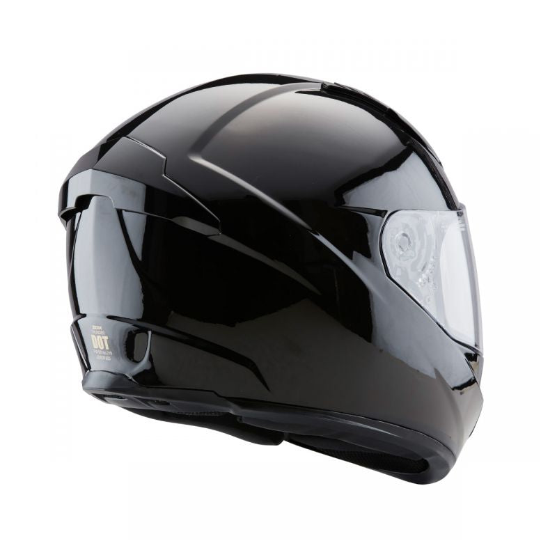 ZOX ST-11118 ‘Thunder 2’ Glossy Black Full-Face Motorcycle Helmet