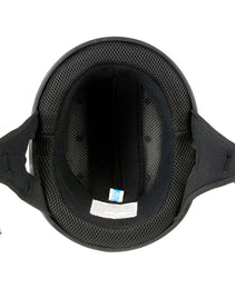Hot Leathers HLT68-SP Flat Black The O.G. No Logo Motorcycle DOT Skull Cap Half Helmet Biker