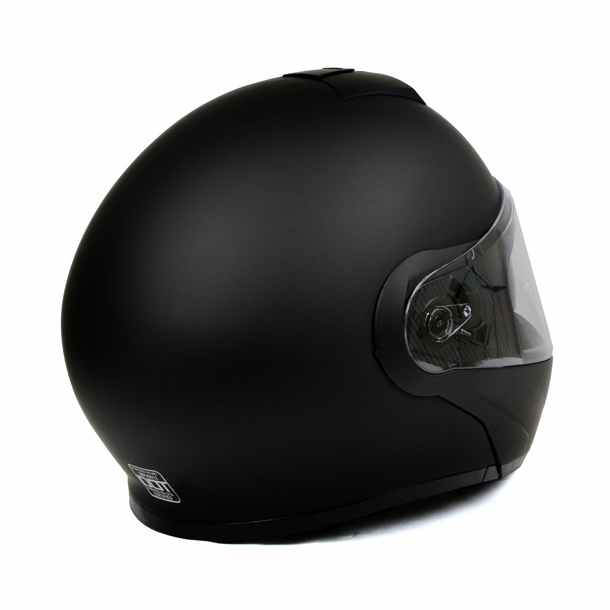 Milwaukee Helmets MPH9812DOT Flat Black Menace Advanced Motorcycle Modular Helmet Biker w/ Drop Down Visor