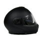Milwaukee Helmets MPH9812DOT Flat Black Menace Advanced Motorcycle Modular Helmet Biker w/ Drop Down Visor