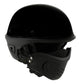 Milwaukee Helmets MPH9831DOT Rascal 3/4 Open Face Gloss Black 2 in 1 Motorcycle Biker DOT Helmet