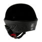 Milwaukee Helmets MPH9831DOT Rascal 3/4 Open Face Gloss Black 2 in 1 Motorcycle Biker DOT Helmet