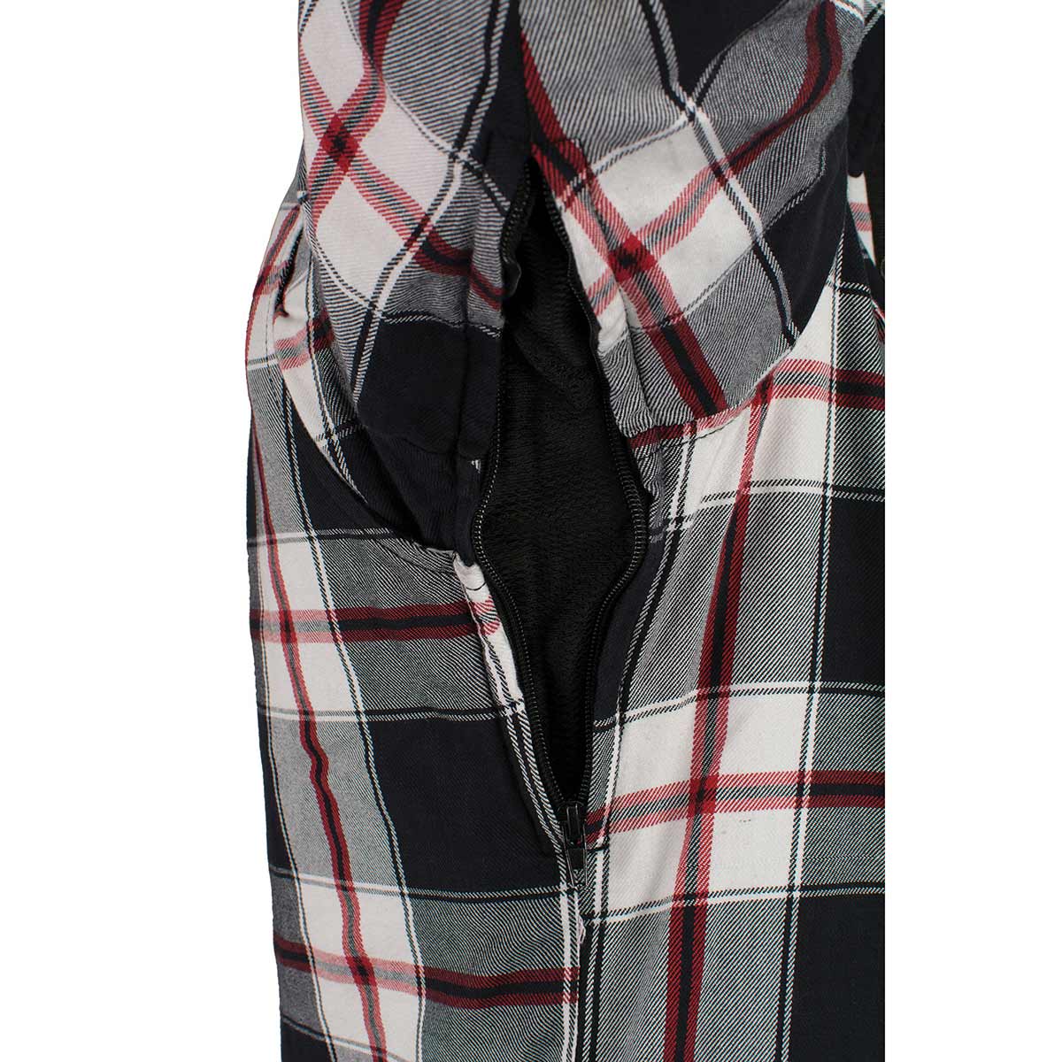 Milwaukee Leather MPM1635 Men’s Armored Riding Flannel – Full Aramid Fiber Lined, CE Shoulder/Elbow Armor