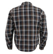 Milwaukee Leather MPM1643 Men's Plaid Flannel Biker Shirt with CE Approved Armor - Reinforced w/ Aramid Fiber
