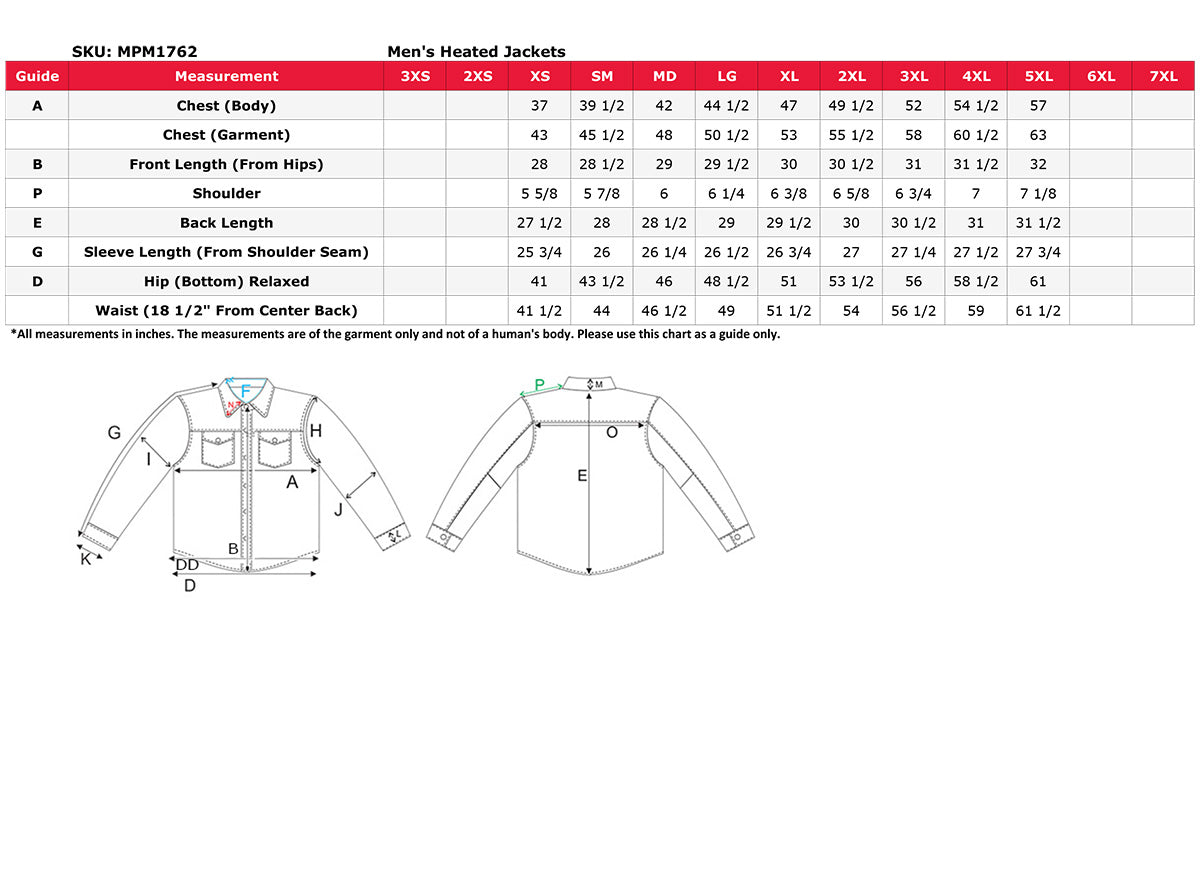 Nexgen Heat MPM1762SET Men’s Soft Shell Heated jacket - Black Standup Collar Jacket for Winter Cold Weather