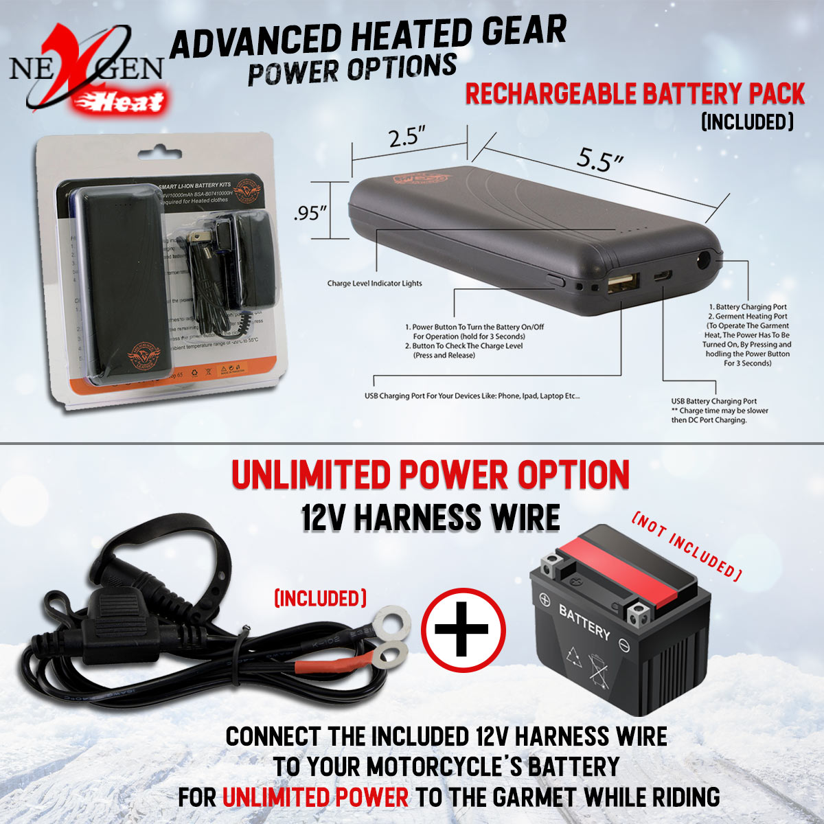 Nexgen Heat MPL2717DUAL Technology Women's Heated Hoodie - Grey Sweatshirt Jacket for Winter Season