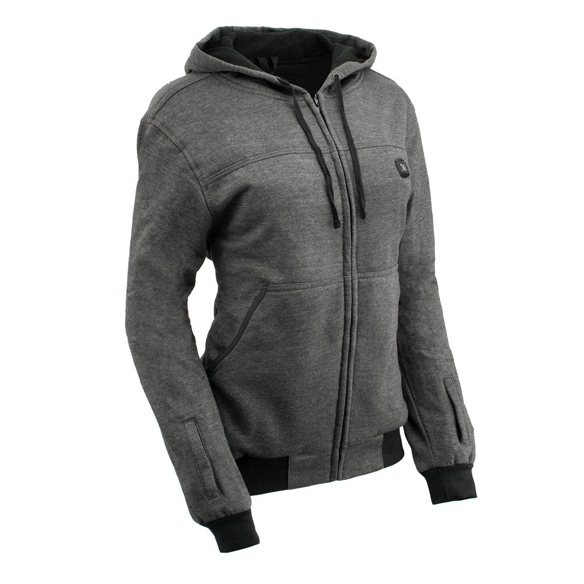 Nexgen Heat MPL2717DUAL Technology Women's Heated Hoodie - Grey Sweatshirt Jacket for Winter Season