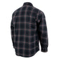 NexGen Heat Men's NXM1602SET Riffraff Black/Grey/Red Heated Flannel Sleeve Shirt for Outdoor Activities