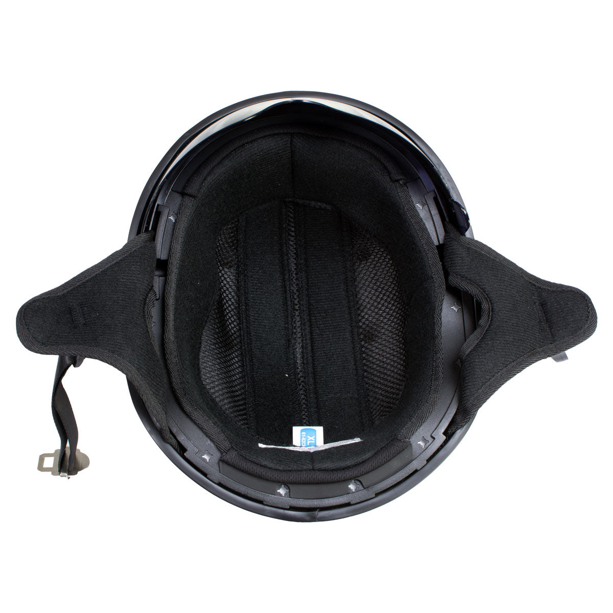 Hot Leathers T72 Blue Flag Advanced DOT Motorcycle Half Helmet Biker w/ Drop Down Visor